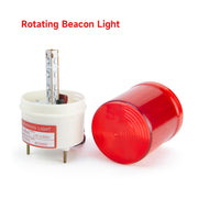 YASONG LTE-1101MJ Revolving LED Beacon Warning Light, 90dB Buzzer, IP44, 3W, Screw Mount