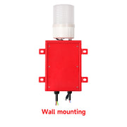 YASONG Sirène de sécurité à déclenchement discret ip65 120dB Avertisseur sonore Alarme de contact avec lumière stroboscopique rouge jaune vert pour usine/entreprise SLA-315