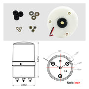 YASONG LTE-1101MJ Revolving LED Beacon Warning Light, 90dB Buzzer, IP44, 3W, Screw Mount