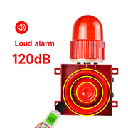 YASONG SLA-01H 120dB Adjustable Industrial Alarm Siren, 25W, 9 Tones, USB Upload, IP65, LED Strobe