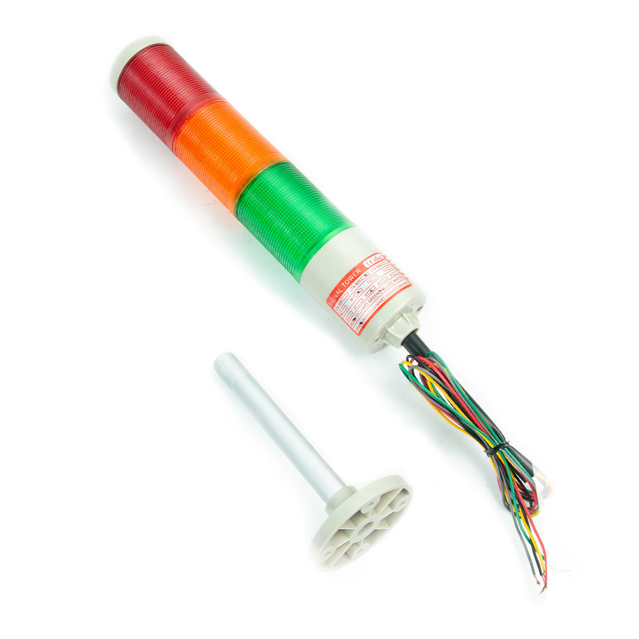 YASONG LTA-205T/W(J)-3 3-Layer Stack Tower Light, Red/Yellow/Green, 90dB/No Sound, IP44