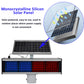 YASONG Solar Strobe Alarm Siren Light IP65 Red and Blue Double-sided Security Traffic Flashing Beacon Light with photoelectric Switch SLA-X01