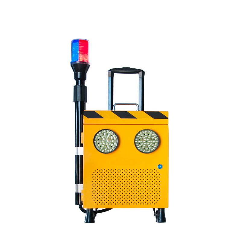 YASONG SLA-S001 130dB Portable Highway Maintenance Alarm Siren, 100W, 20Ah Battery, Red Blue Strobe
